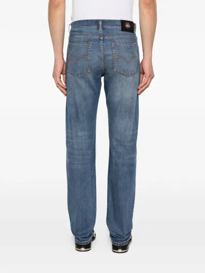Versace Five-pocket Jeans In Blue