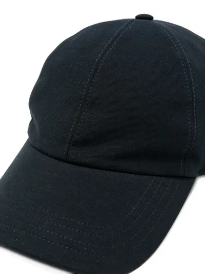 Zanone Touch-strap Baseball Cap In Blue