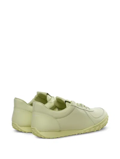 Givenchy Glide Runner Low Top Leather Sneakers In Green