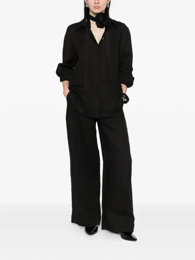 Marella Uomo Drawstring Pants In Black