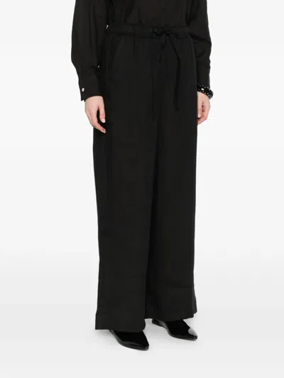 Marella Uomo Drawstring Pants In Black