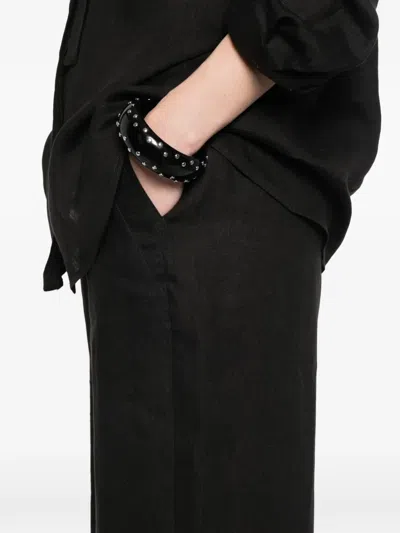 Marella Uomo Drawstring Pants In Black