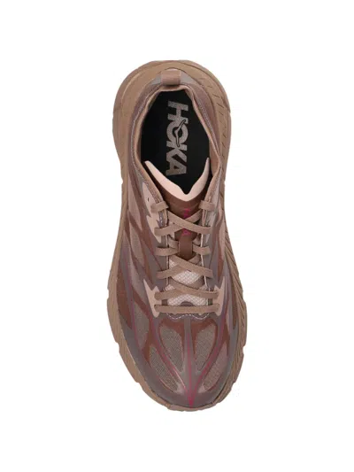 Hoka U Mafate Speed 4 Lite Rubber-trimmed Mesh Sneakers In Pink