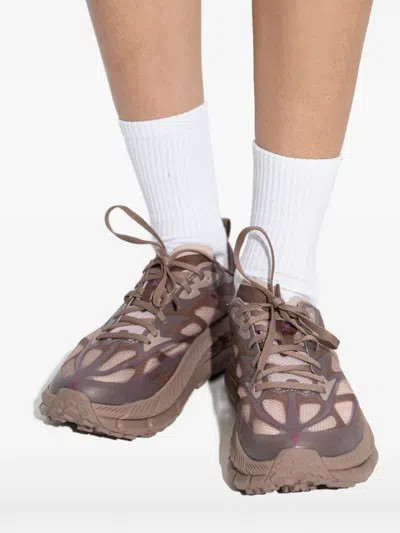 Hoka U Mafate Speed 4 Lite Rubber-trimmed Mesh Sneakers In Pink