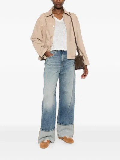 Aragona V-neck T-shirt In White