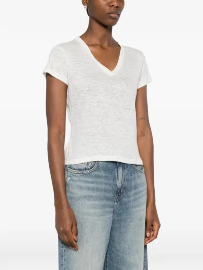 Aragona V-neck T-shirt In White