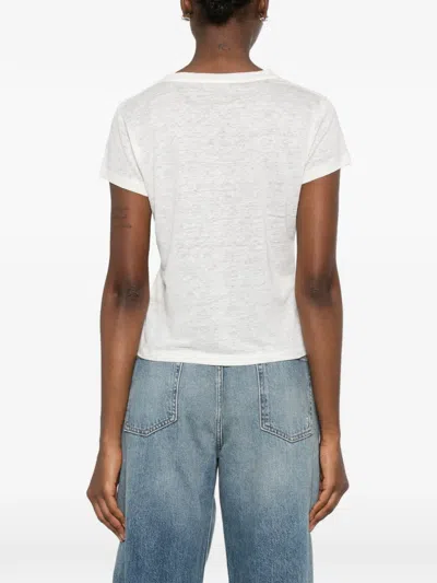 Aragona V-neck T-shirt In White