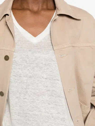 Aragona V-neck T-shirt In White