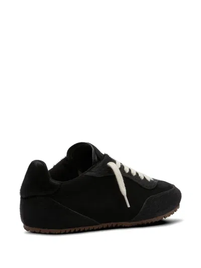 Axel Arigato Suede Low-profile Sneakers With Textured Sole In Black