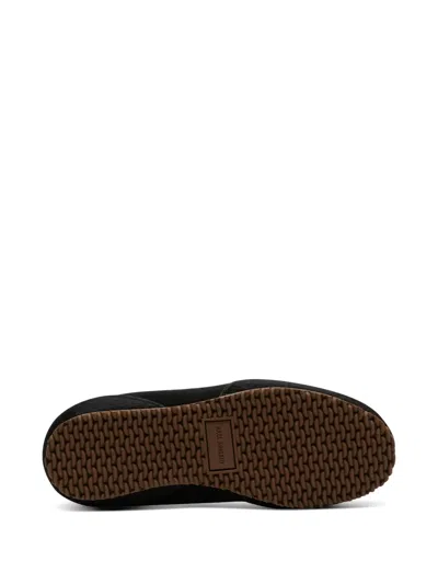Axel Arigato Suede Low-profile Sneakers With Textured Sole In Black