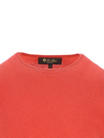 Loro Piana Langärmeliger Pullover In Orange