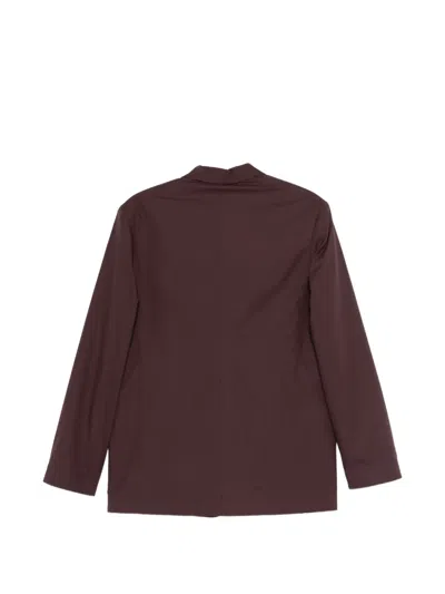 Alysi Button Jacket In Brown