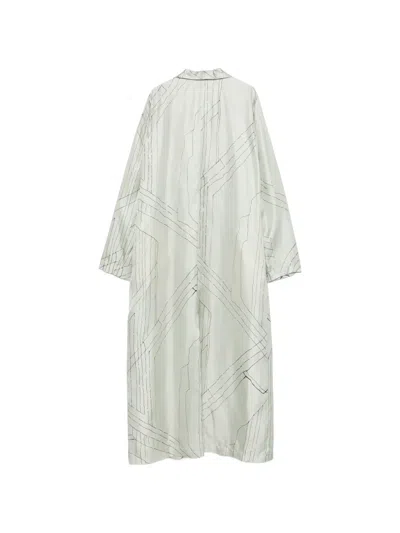 Alysi Print Jacket In White