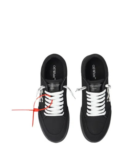 Off-white Vulcanized Canvas Low-top Sneakers In Black