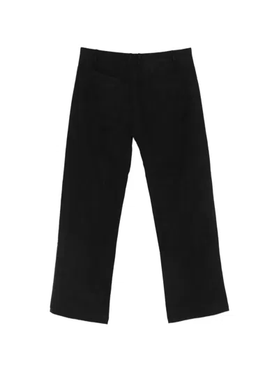Label Under Construction Five-pocket Trousers In Black