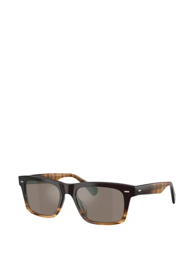 Oliver Peoples X Roger Federer Mr. Federer 55mm Polarized Rectangular Sunglasses In Brown
