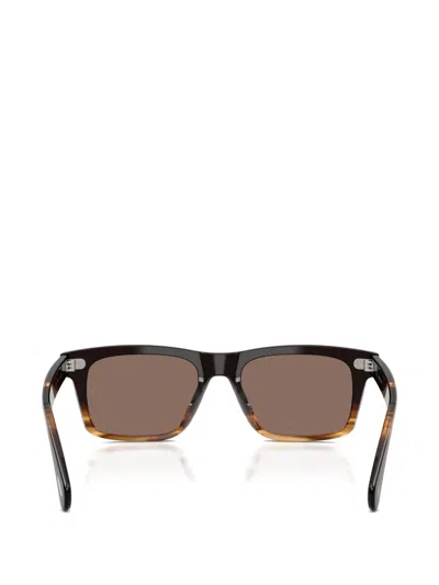 Oliver Peoples X Roger Federer Mr. Federer 55mm Polarized Rectangular Sunglasses In Brown