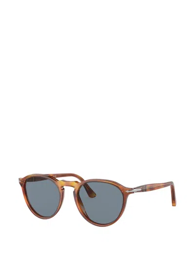 Persol Round-frame Sunglasses In Brown