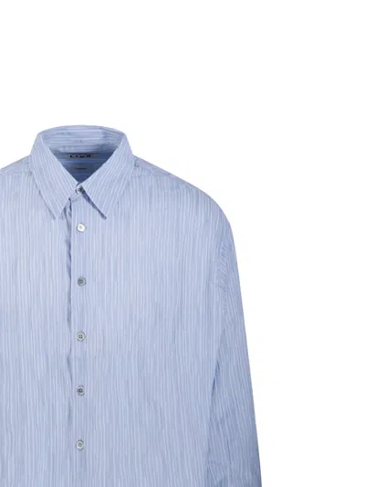 Coor Striped-pattern Buttoned Shirt In Blue