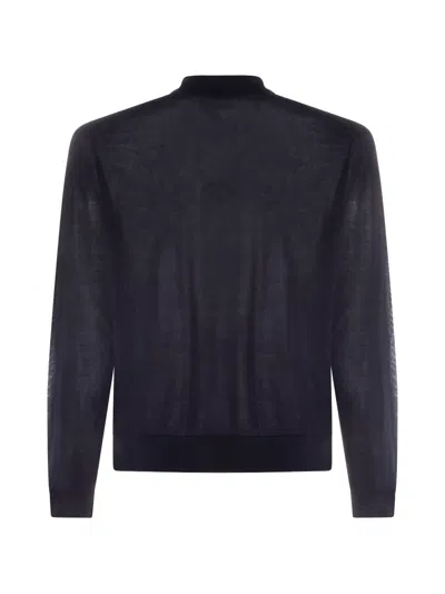 Seven Gauge Button Cardigan In Black