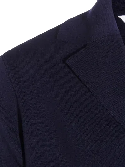 Malo Flap-pocket Button Jacket In Blue