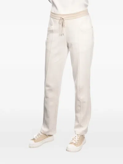 Gran Sasso Drawstring Track Pants In White