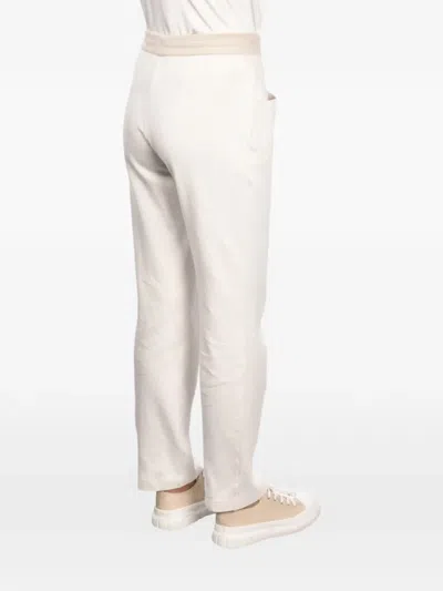 Gran Sasso Drawstring Track Pants In White