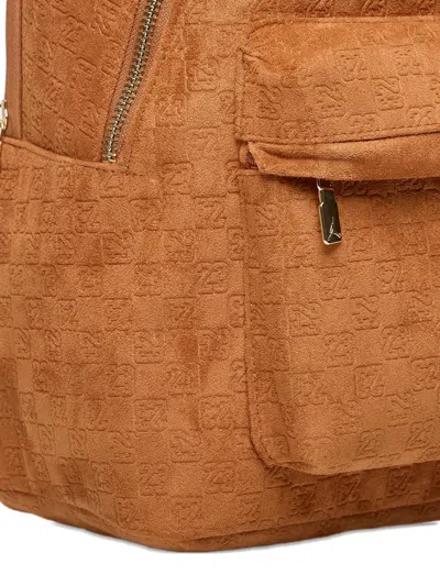 Jordan Jam Monogram Backpack In Brown