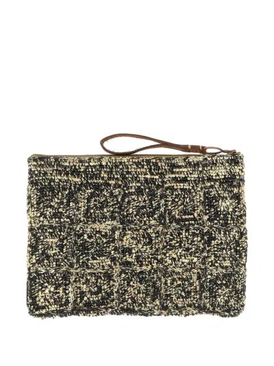 Ibeliv Tanala Clutch Bag Rectangular Shape Wrist Strap In Green