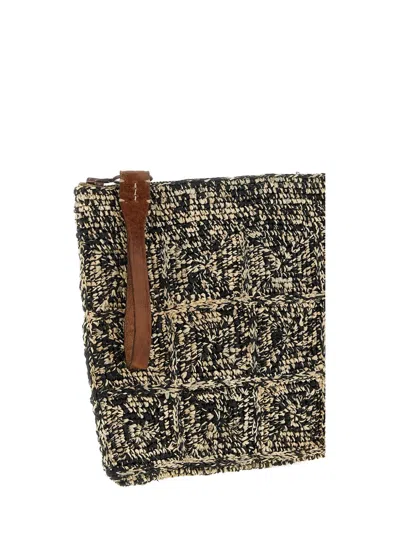 Ibeliv Tanala Clutch Bag Rectangular Shape Wrist Strap In Green