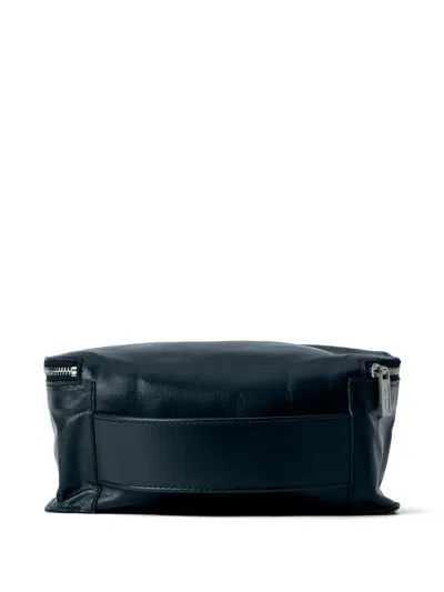 Rick Owens Rectangular Zip Clutch Bag In Green