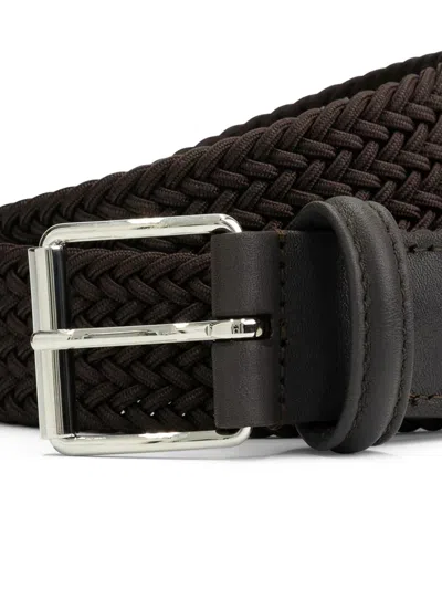 Anderson's Braided Belt In Brown
