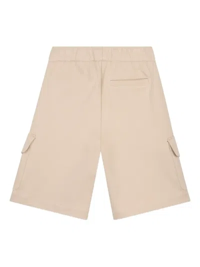 Lanvin Enfant Drawstring Cargo Shorts In Neutral
