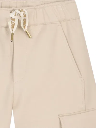 Lanvin Enfant Drawstring Cargo Shorts In Neutral