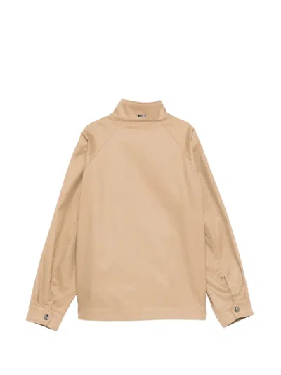 Herno Logo-appliqué Jacket In Brown