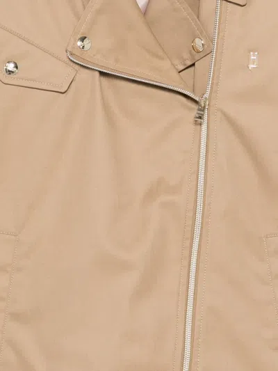 Herno Pocket Zip Jacket In Brown