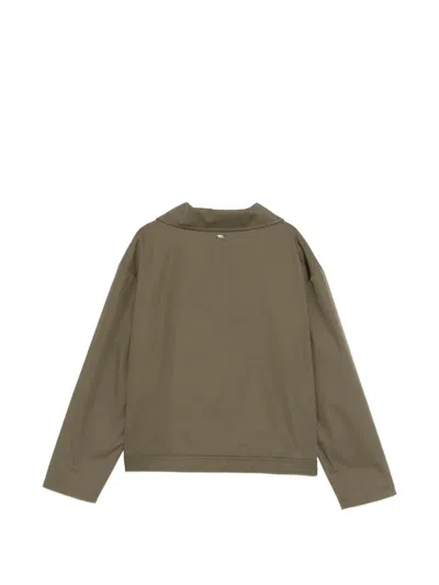 Herno Zip Bomber Jacket In Green