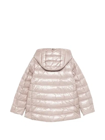 Herno Hooded Buttoned Jacket In Neutral
