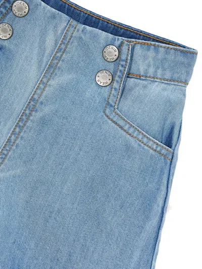 Mayoral Belt-loop Buttoned Shorts In Blue
