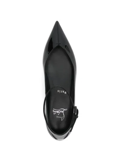 Christian Louboutin Women Erozeena Patent Leather Ballets In Black