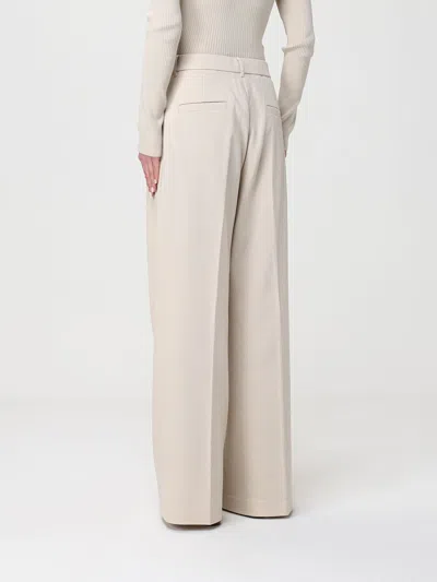 Max Mara Belt Loop Casual Pants In Gray