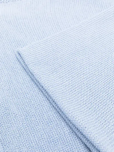 Paz Rodriguez Openwork Blanket In Blue