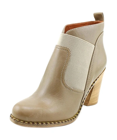 Marc By Marc Jacobs 636994 Women  Round Toe Leather  Ankle Boot' In Khaki