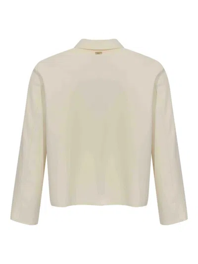 Herno Cropped Stretch-polyamide Jacket In Neutral