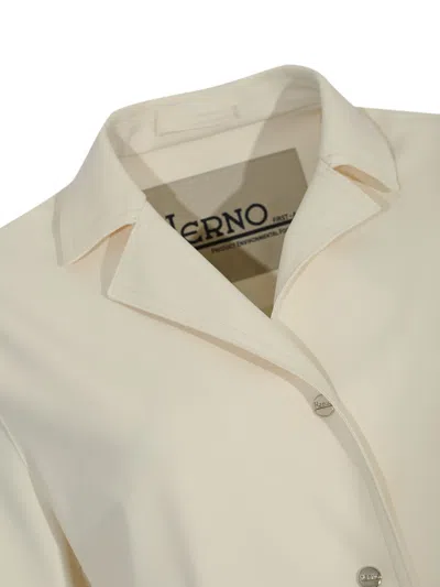 Herno Cropped Stretch-polyamide Jacket In Neutral