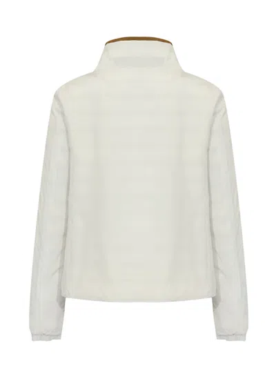 Herno Long-sleeved Drawstring Reversible Padded Coat In White