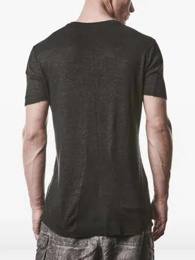 Thom Krom Worked T-shirt In Brown