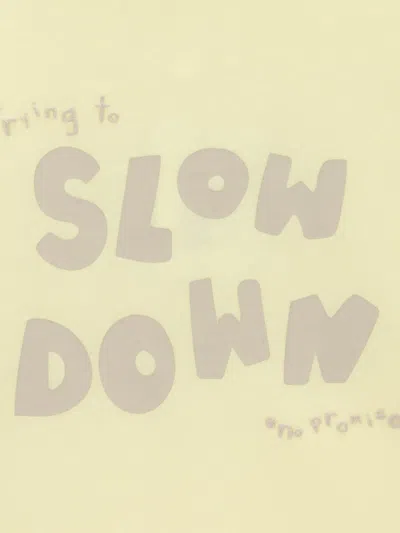Knot Slow Down T-shirt In Yellow