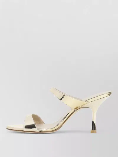 Stuart Weitzman Metallic-effect Double-strap Sandals In Multi