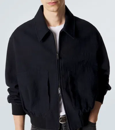 Studio Nicholson Cotton-blend Jacket In Blue